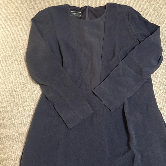 Long sleeve crepe dress - Picture 4 of 5